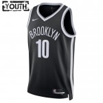 Maillot NBA Brooklyn Nets Ben Simmons 10 Nike 2022-23 Icon Edition Noir Swingman - Enfant